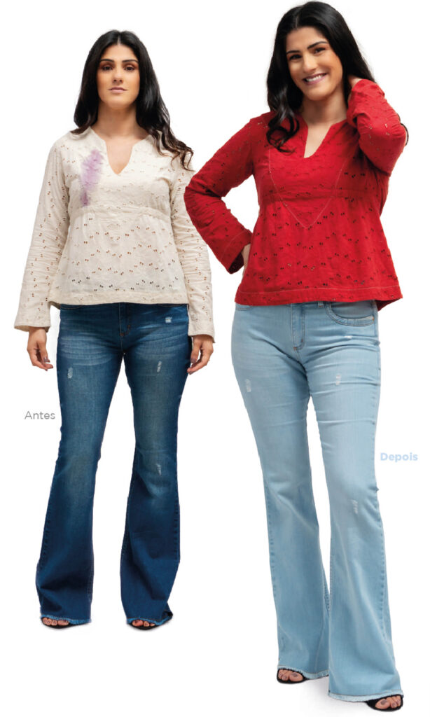 Fotos tingimento Delavê